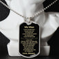 My Man | Dog Tag Necklace