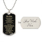 My Man | Dog Tag Necklace