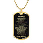 My Man | Dog Tag Necklace