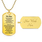 My Man | Dog Tag Necklace