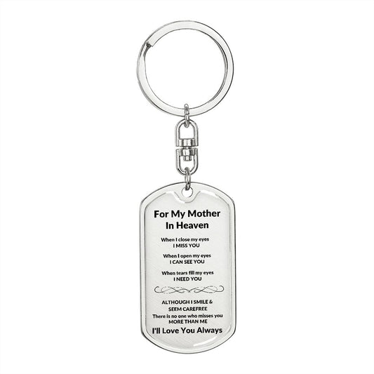 In Heaven Mother | Dog Tag | Key Chain