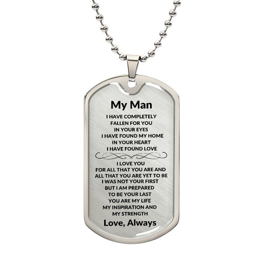 My Man | Dog Tag Necklace