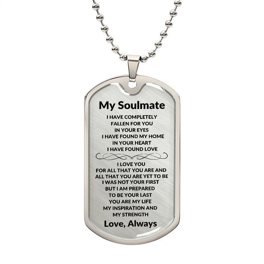 My Soulmate | Dog Tag Necklace