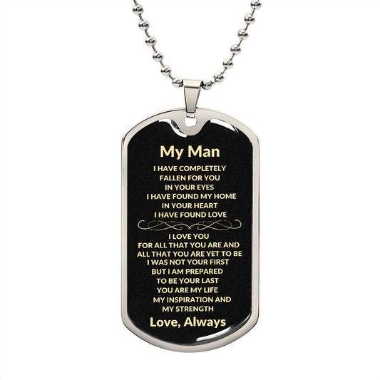 My Man | Dog Tag Necklace