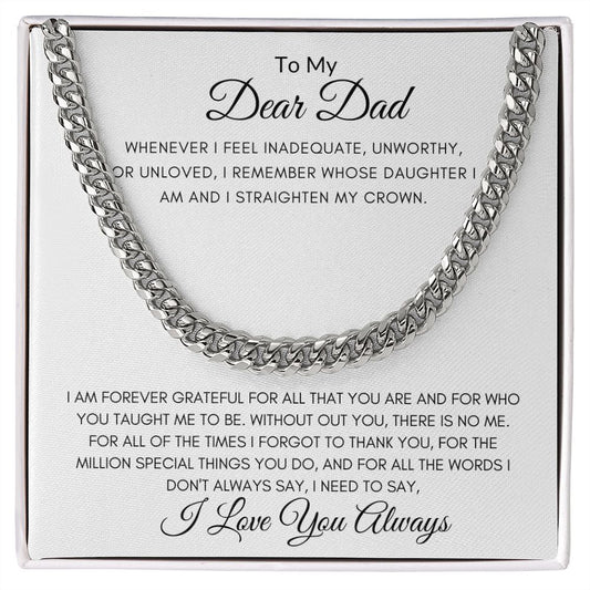 Dear Dad | Cuban Link Chain