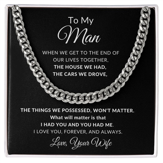 To My Man | Cuban Link Chain