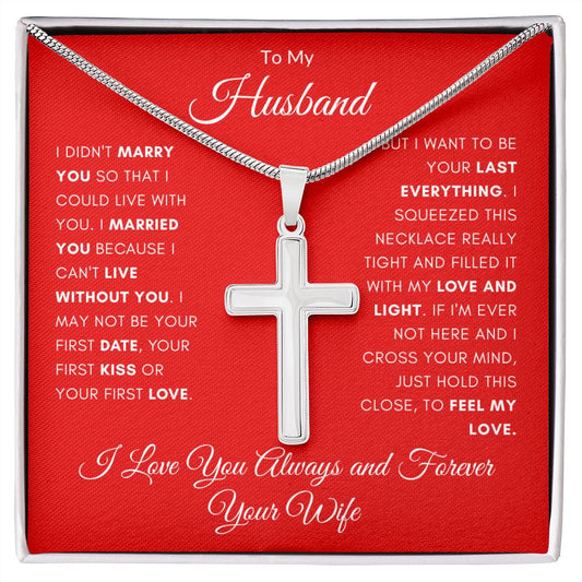 To My Husband | Cross Necklace